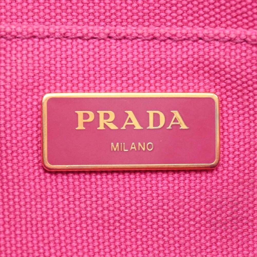 PRADA Pink Canvas Shoulder Bag - Picture 10 of 15